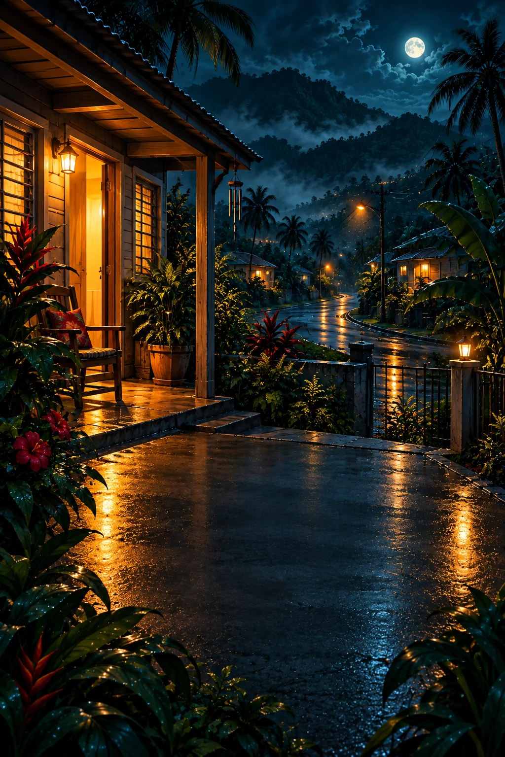A lantern-lit village in Jumbie